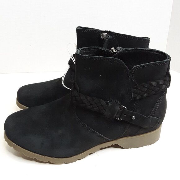 Teva Women's 6M Black Leather Ankle Boot - Picture 3 of 10